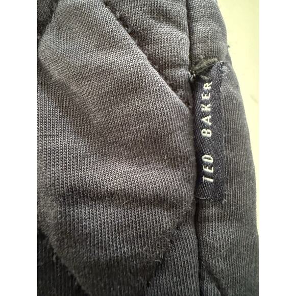 TED BAKER London Coat Jacket Size 4 Blue Quilted Full Zip Front Casual Career - Picture 12 of 14